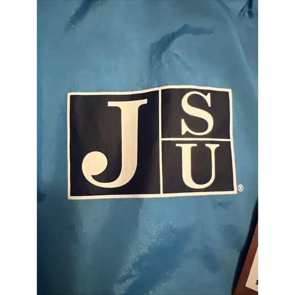 Large Mitchell Ness Jackson State Windbreaker Jacket Mens JSU Tigers - Picture 5 of 9